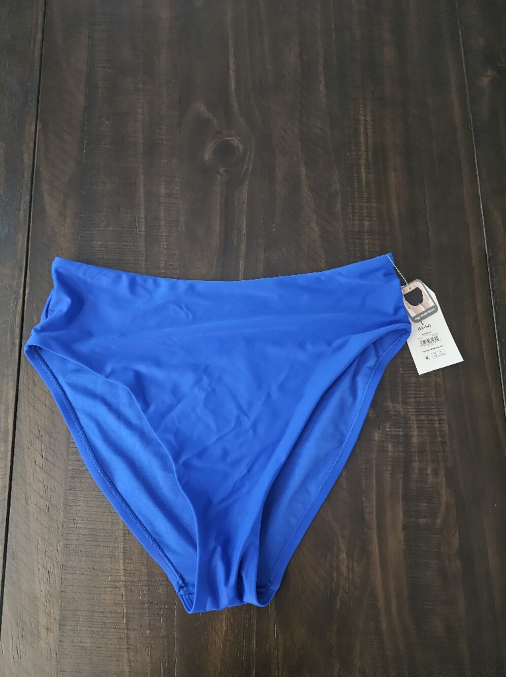 No Boundaries Bright Blue High-Waist Bikini Bottoms